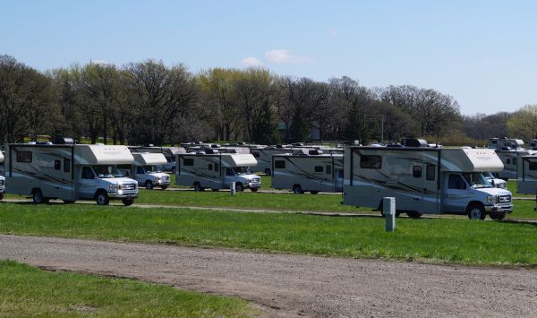 Winnebago lager i Forest City