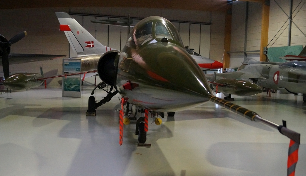 Lockheed F104G Starfighter, som huskes for en del havarier, især i Tyskland.